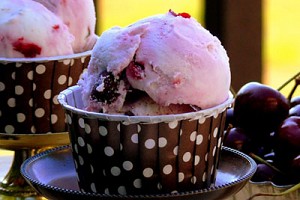Coconut-Cherry-Chocolate Chip Ice Cream