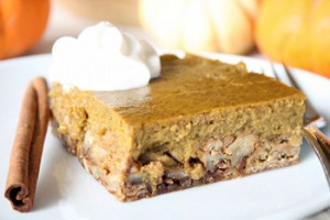 Cookie-Crusted Pumpkin Dessert just in time for Thanksgiving