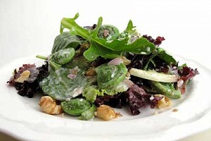 Spring Greens and Fiddlehead Salad