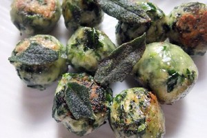 Passover Spinach Ricotta Dumplings