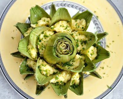 polentastuffedartichokes