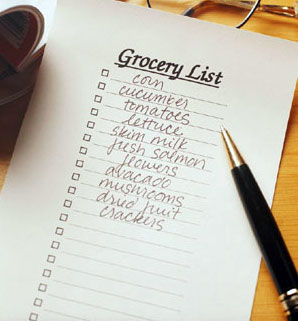 grocery list