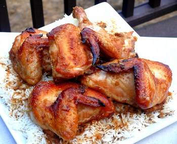 sweet tangy plum spiced chicken