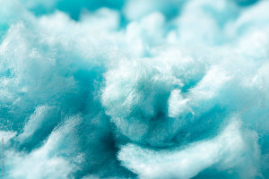 blue cotton candy