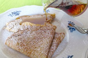 Eggnog French Crepes