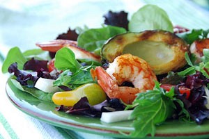 Grilled Shrimp and Avocado Salad