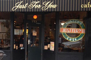 A Great Burger at Just For You Cafe - San Francisco