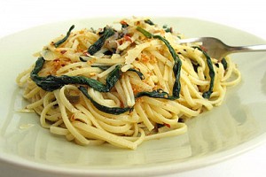 Linguine with Sautéed Ramps