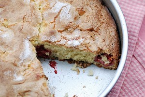 Raspberry Sour Cream Cake