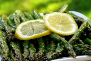 Roasted Asparagus with Mustard-Dill Vinaigrette