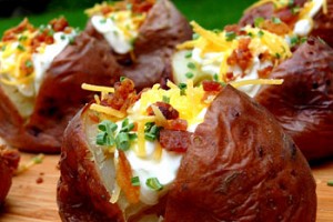 Mini Loaded Red Potatoes